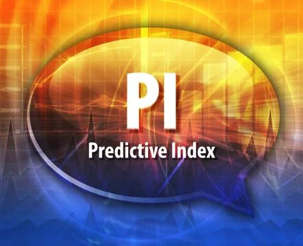 PI acronym word speech bubble illustration Stock Illustration