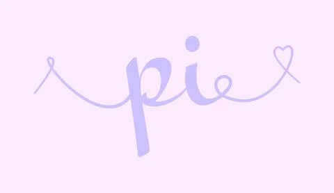PI initial wedding monogram calligraphy vector illustration. Hand drawn let.. Stock Illustration