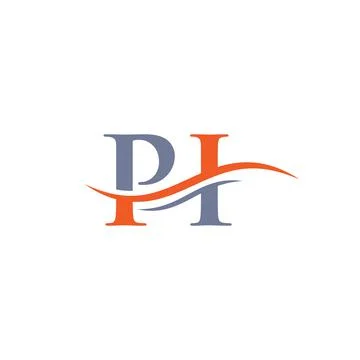 PI Letter Linked Logo for business and company identity. Initial Letter PI Lo Stock Illustration