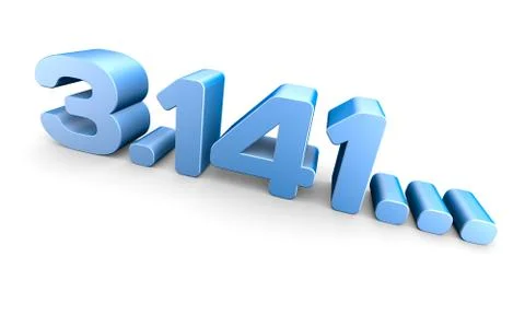 PI number Stock Illustration