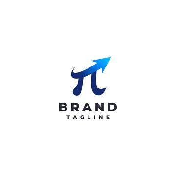 Pi Symbol with Arrow Stock Illustration