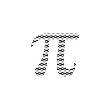 Pi symbol design vector. Pi artistic design illustration イラスト素材