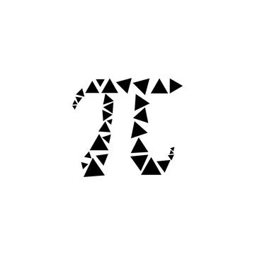 Pi symbol design vector. Pi artistic design illustration イラスト素材