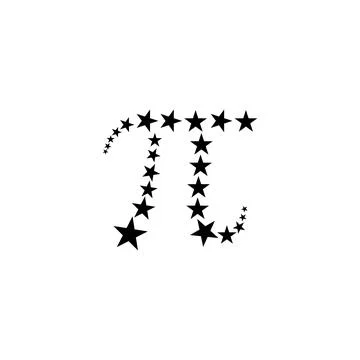 Pi symbol design vector. Pi artistic design illustration イラスト素材