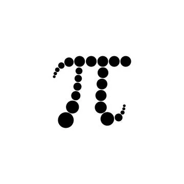 Pi symbol design vector. Pi artistic design illustration イラスト素材