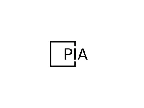 PIA letter initial logo design vector illustration Stock Illustration