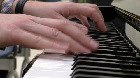 Pianist hands closeup Vídeos de archivo 50416541
