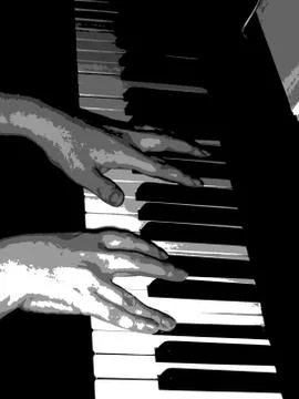 Pianist Stock Illustration