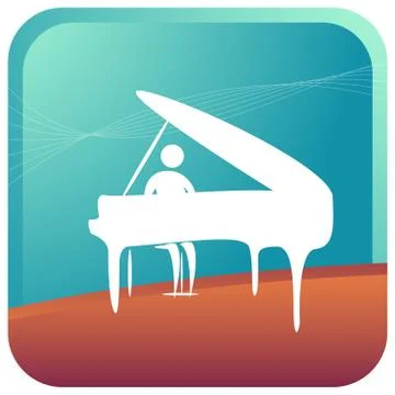 Pianist Stock Illustration