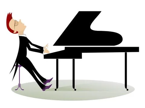 Pianist Stockillustratie
