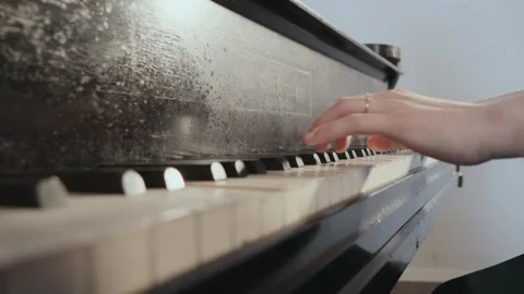 A pianist improvising Stock Footage 329668539