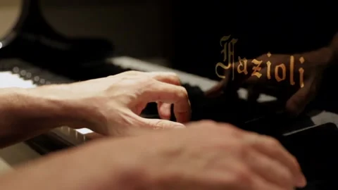 Pianist playing Stock Footage 147693033