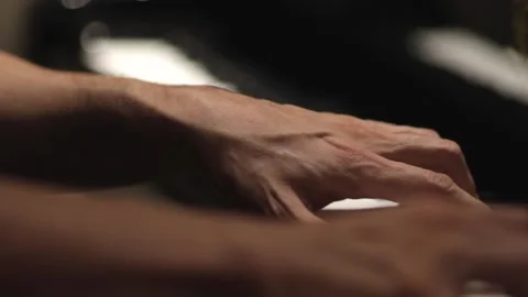 Pianist playing Stock Footage 147693041