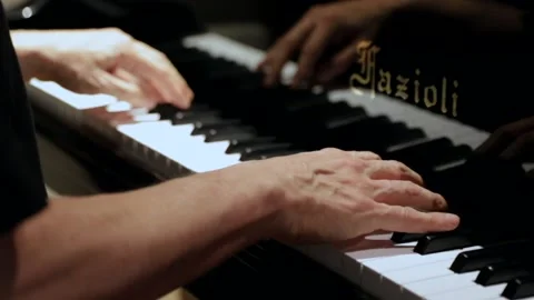 Pianist playing piano Stock Footage 147692976
