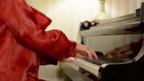 Pianist Playing Quick Passage 2 Stock Footage 152735095