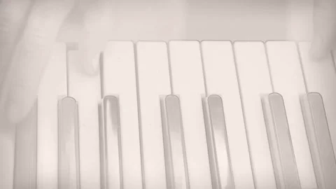 Pianist's hands on the keys close-up Stock Footage 107893885