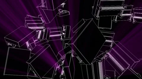 Piano 3d dynamics Stock Footage 18157662