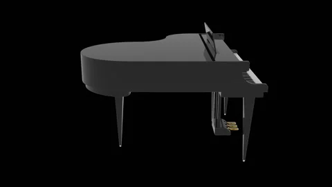 Piano. 3D Rotation. 動画素材 122313055