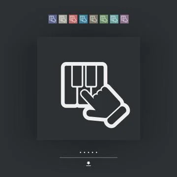 Piano application icon Stockillustratie