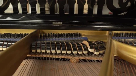 Piano from the back Stock Footage 192900083