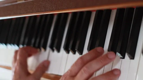 Piano - being played Stock Footage 37446960