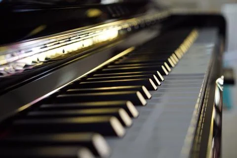 Piano Black Foto stock