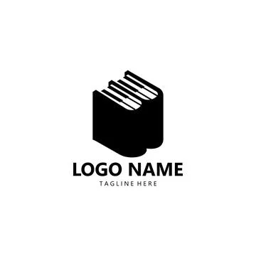 Piano book logo design vector Stock Illustration
