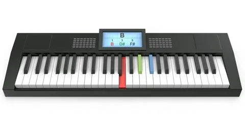 Piano chord B Stock Footage 273589878