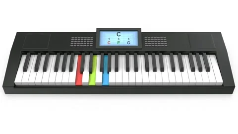 Piano Chord C Stock Footage 273589879