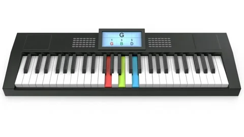 Piano chord G Stock Footage 274300846