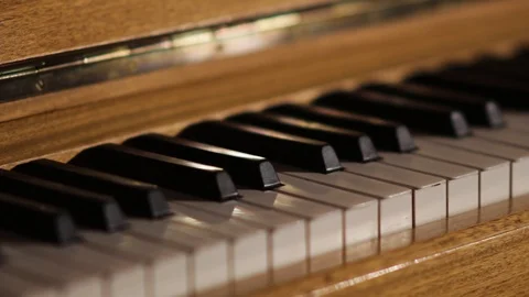 Piano close up, dolly movement Stock Footage 94148267