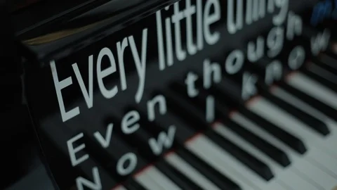 Piano Close Up Video stock 101753805