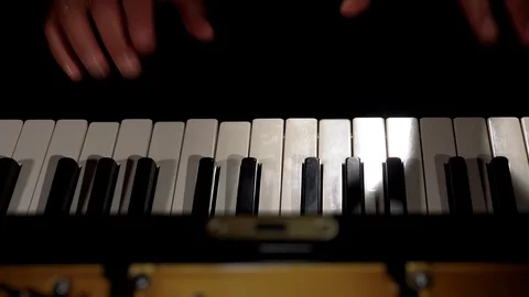 Piano Close Up Video stock 111940056