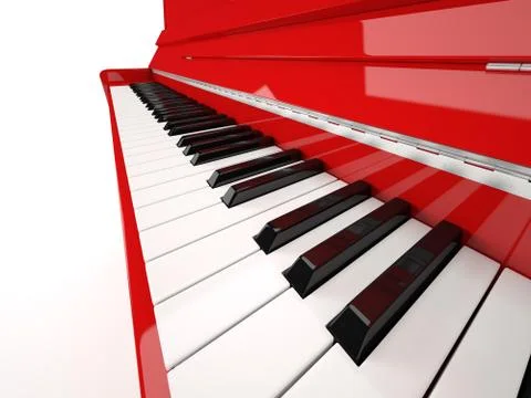 Piano close-up Stock Illustration