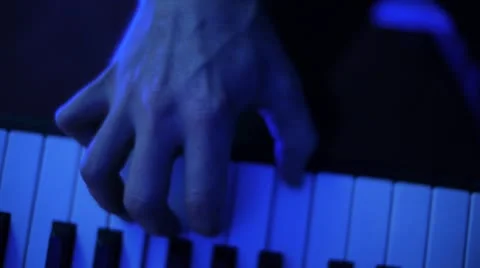 Piano CU 01 Stock Footage