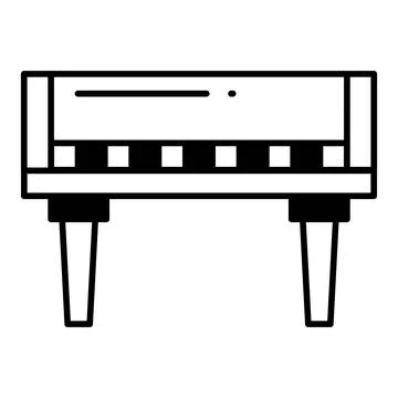 Piano Dualtone Icon Stock-Illustration