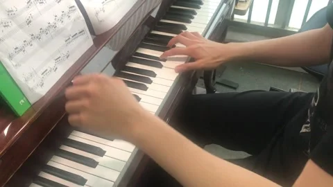 Piano during lockdown Stock Footage 150699910