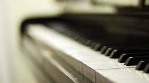 Piano - Focus changing front to back Stock Footage 34731400