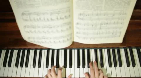 Piano Stock Footage 22243617