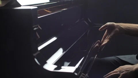 Piano Stock Footage 99195879