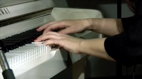 Piano Stock Footage 135085662