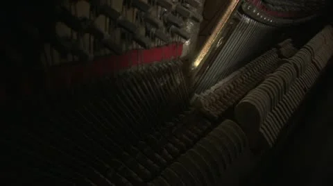 Piano hammers 1 Video stock 12688805