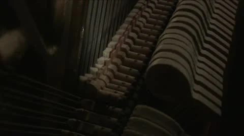 Piano hammers 3 Stock Footage 12688782