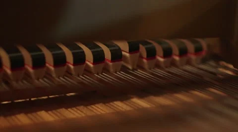 Piano Hammers Stock Footage 47322668