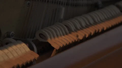 Piano Hammers Video stock 52320838