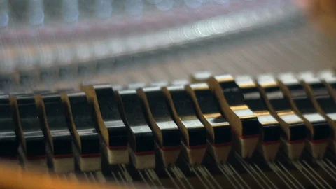 Piano hammers. Stock Footage 89538160