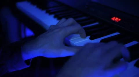 Piano Hands CU 01 Stock Footage 10714710