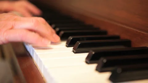 Piano Hands 스톡 동영상 5297177