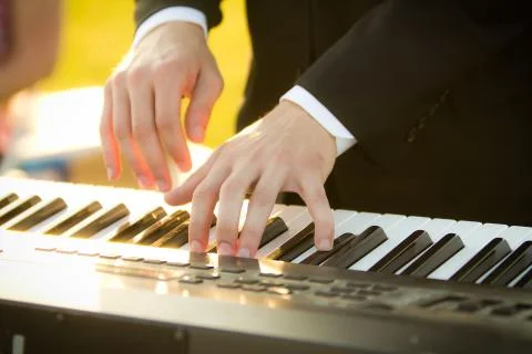 Piano Hands Stock Photos