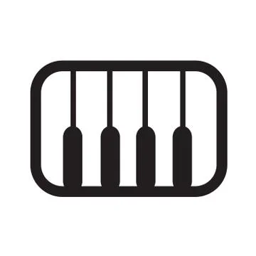 Piano icon Stock Illustration